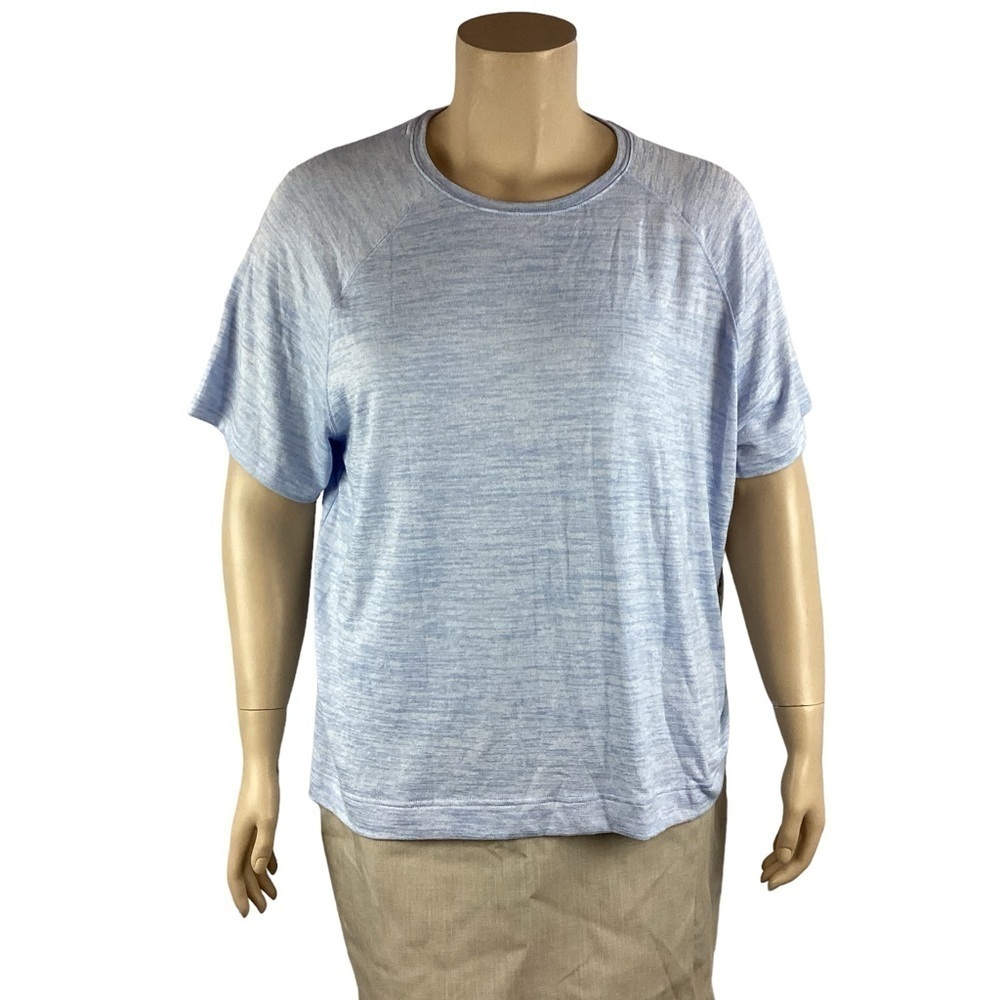 St. John's Bay Short Sleeve T-Shirt Size 1X Blue
